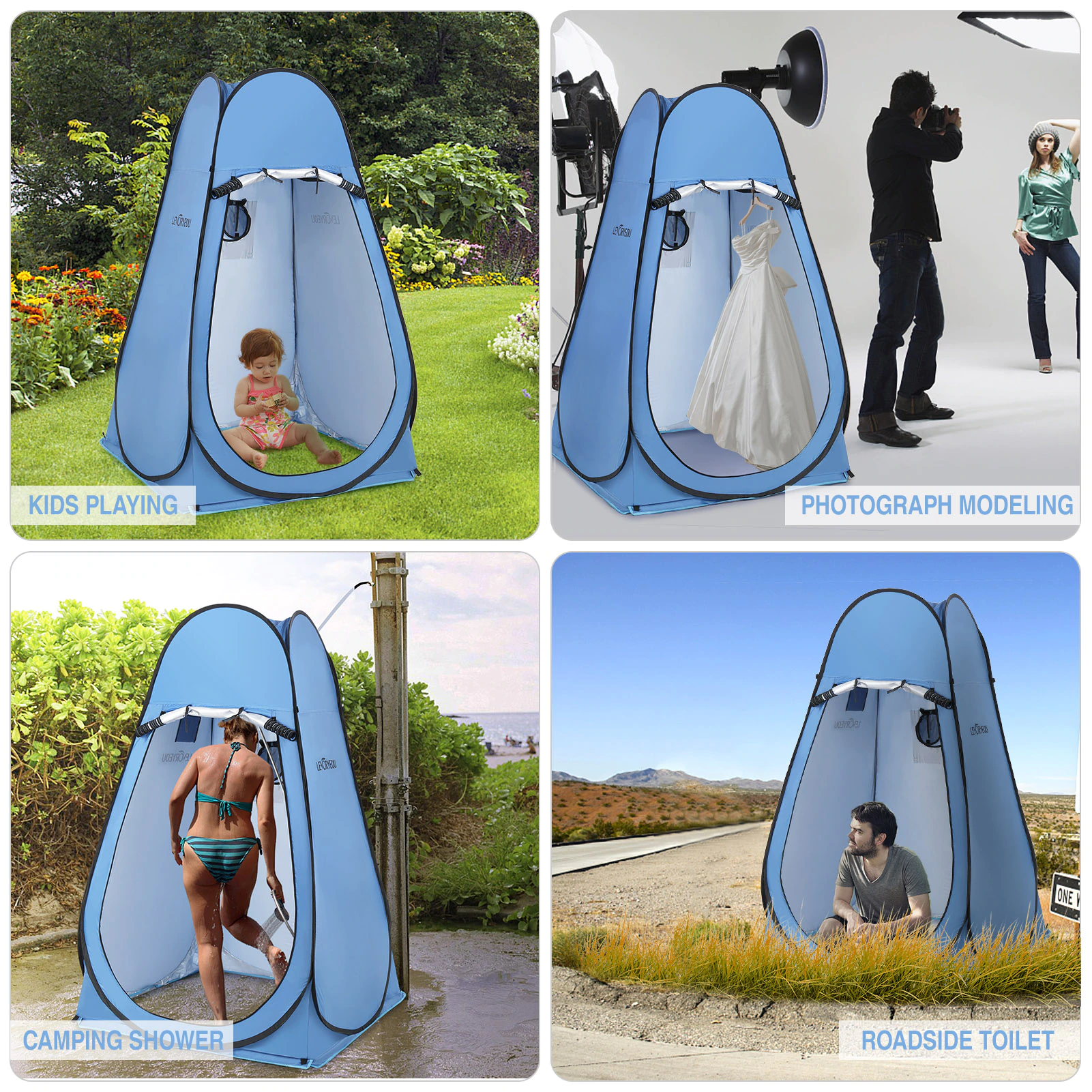 Cheap Goat Tents Popup Pod Changing Room Privacy Tent Portable Outdoor Shower Tent Camp Toilet Rain Shelter For Camping Beach Self driving Travel   